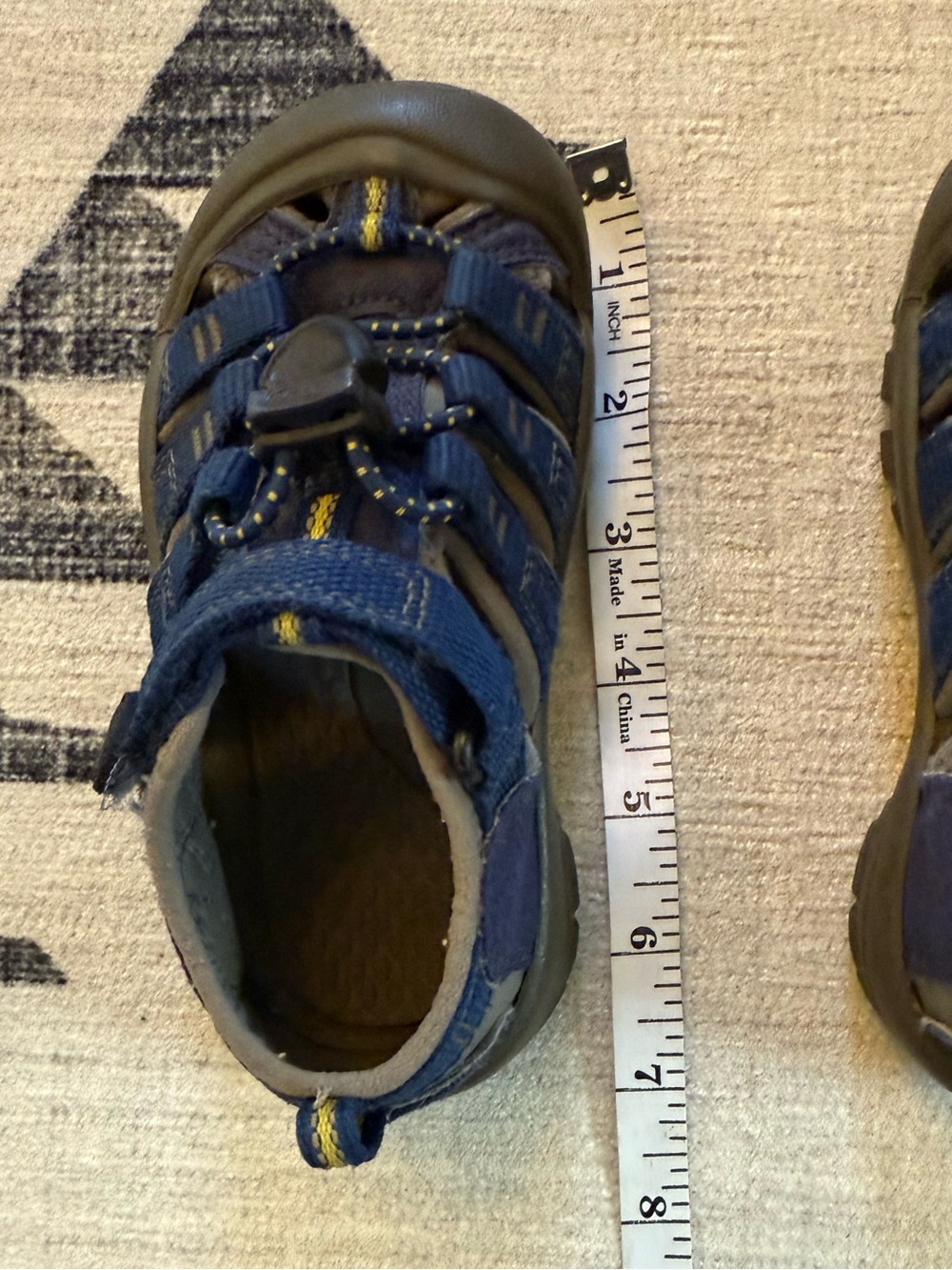 Keen Kids Newport H2 Blue Depths/Gargoyle Waterproof Sandals - Picture 8 of 12